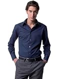 Russell Collection Men_S Long Sleeve Tencel Fitted Shirt