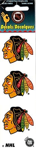 Chicago Blackhawks Licensed NHL Sticker Decal (6 Logos Total)