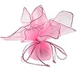 10 Designer Organza Fabric Drawstring Gift Bags Pouches Party Favor Gifts Packaging Pink Medium Size