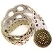 WHITE MOROCCAN INTERLOCKING GROMMET LINK ONE SIZE BELT