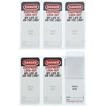 Master Lock Identification Labels for 411 Safety Padlock (Pack of 6)