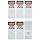 Master Lock Identification Labels for 411 Safety Padlock (Pack of 6)