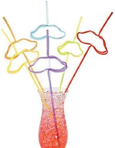 Mustache Silly Loop Straws (12)