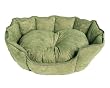 JLA Faux Suede Scalloped Cuddler, Sage (18" x 23")