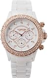K&BROS Women's 9553-2 Icetime Fashion Chrono Stones Watch