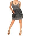 Blue Banana Grey Tie Dye Tunic Top/Dress
