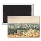 View of Washington, pub. by E. Sachse & Co.,.. - 3x2 inch Fridge Magnet - large magnetic button - Magnet