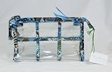 Vera Bradley Transparent Travel Pouch Bali Blue