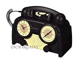 1930's Art Deco Style Radio Clock Telephone