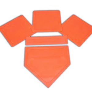 BSN Orange Throw Down Bases (5 Piece ) BSN Orange Throw Down Bases (5 Piece )