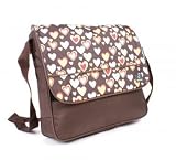 CUPID A4 LEVER ARCH COURIER MESSENGER SCHOOL BAG (BROWN)