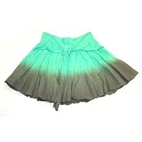 3 Pommes Collector - Green/khaki tie die skirt