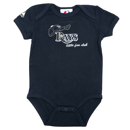Tampa Bay Rays Infant Fan Club Creeper By Majestic Athletic 24 Months