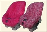 Reversible Toddler Car Seat Cover - Pink Skulls - Cuter Than A Ducks Butt