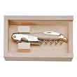 Ivory Color Handles Laguiole wine waiter corkscrew as used by professionals in gift box French imported