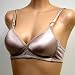 January Corset Lite Brown Satin No Wire Padded Bra #3618