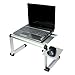 SOJITEK Silver Mousepad Attachable to Folding Laptop Notebook Tray Book Stand - DOES NOT INCLUDE LAPTOP STAND