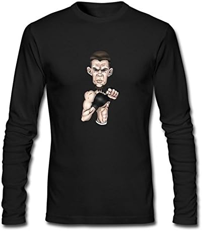 Nisnao Men's WWE Professional Boxer Nate Diaz Heavyweight Long Sleeve T-Shirt