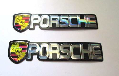 2x NEW PORSCHE Foil Decal Sticker