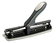 Stanley Bostitch 3-Hole Adjustable Hole Punch with Swivel Handle, 20 Sheet Capacity, Black (HPK3-ADJ)