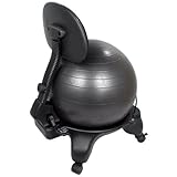 Sivan Adjustable Back Balance Ball Chair with Ball and Pump