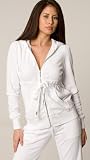 Juicy Couture - Juicy Couture White Empire Terry Hoodie