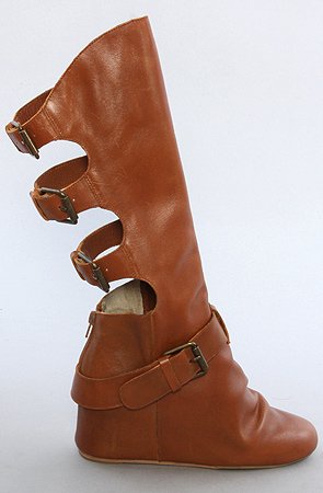 80%20 The Cody Buckle Hidden Wedge Boot in Natural,Shoes for Women from 80%20