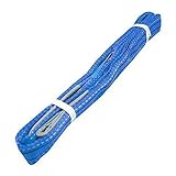 iimono117　ナイロンスリング ベルトスリング 全長3m ブルー / 強度 耐荷 耐久 本格仕様 ベルト幅 50mm 荷物 吊り上げ 耐荷重 1200kg パワフルスリング 荷吊りベルト 牽引ロ