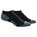 adidas Men's Climalite® II No Show Sock (2-Pair), Black/Eqt Green/Black - Onix Marl, Large, (Shoe Size 6-12)