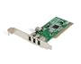 StarTech 4-Port PCI 1394a FireWire Adapter Card - 3 External/1 Internal (PCI1394MP)