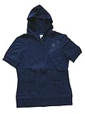 Girls Short Sleeve Knit Zip Hoodie Jacket