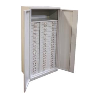 ADB Schubladenschrank 2x20 PLUS;40 Schubladen;1 Boden;