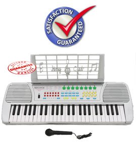 Best Price Children 49 Keys Electronic Piano Music Keyboard Silver KB49SV