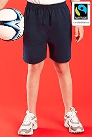 2 Pack - Unisex Pure Fairtrade Cotton PE Shorts