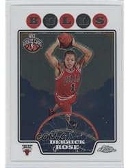 Derrick Rose RC (Rookie Card) Chicago Bulls (Basketball Card) 2008-09 Topps Chrome #181
