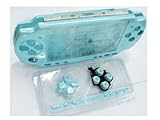 Green front+back faceplate & buttons for psp 2000 slim+ 3 pcs screen protec ....