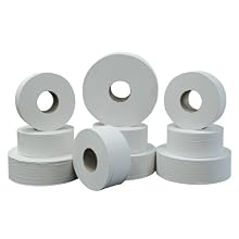 Green Heritage 800 9" Diameter x 3.42" Width, 2-Ply Jumbo Roll Bathroom Tissue (Case of 12)