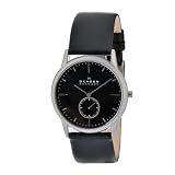 Skagen Mens 958XLSLB Skagen Denmark Steel Matte Case & Black Dial Watch