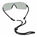 Chums Safety 12212 Cotton Eyewear Retainer with Reconnecting Double Breakaway, Black (Pack of 6)