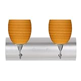 IMAGE OF Besa Lighting Mimi Oak Nickel 12V Two-Light Bath Fixture