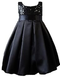 Girls Bubble Dress Satin Party Dress  With a Ribbon  and a Sash 