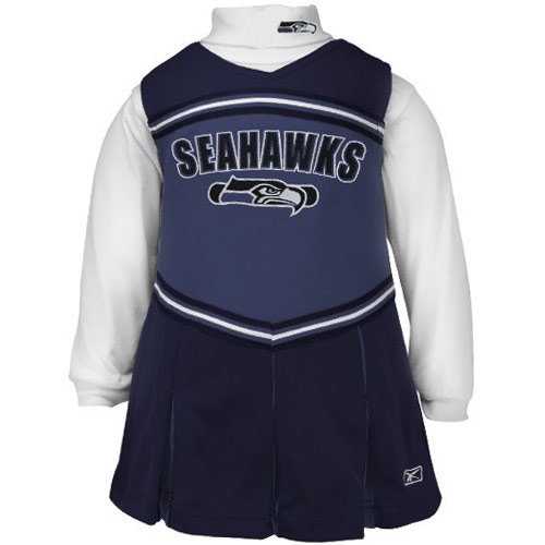 Reebok Seattle Seahawks Girl's 7-16 Cheer Jumper Large