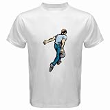 Men's Customized MEN BALL BALLS BOWLING 100% Cotton White T-shirt