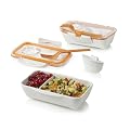 Orange / White Bento Box Lunchbox by Black & Blum