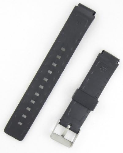 16mm Black Regular-Length Silicone Fits Casio and Other Sport Watchband