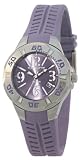 Kahuna Stainless Steel Ladies Lilac Analogue Dial & Lilac Rubber Strap Watch
