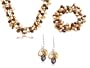 Multi-Color Dyed Freshwater Cultured Pearl Necklace, Bracelet and Earring Set with Sterling Silver Clasp