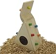 Alfie Pet by Petoga Couture - Small Animal Playground - Jami Wooden Climbing Hideout (Toy for Mouse and Dwarf Hamster)