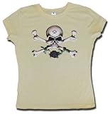 Skull With Rose Alchemy Guild Design Women's Babydoll T Shirt Small thru XL in 6 colors