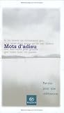 Mots d`adieu (French Edition)